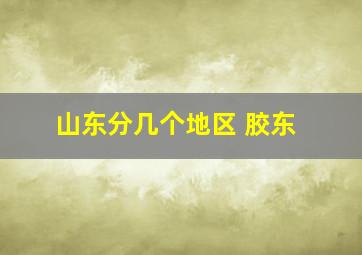 山东分几个地区 胶东